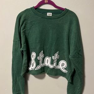 Michigan State Spartans Hoodie Pullover Pink Victorias Secret